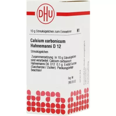 CALCIUM CARBONICUM Hahnemanni D 12 globuler, 10 g