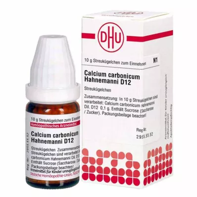 CALCIUM CARBONICUM Hahnemanni D 12 globuler, 10 g CALCIUM CARBONICUM Hahnemanni D 12 globuler, 10 g