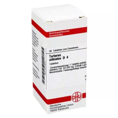 TARTARUS STIBIATUS D 4 tabletter, 80 stk TARTARUS STIBIATUS D 4 tabletter, 80 stk