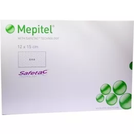 MEPITEL Steril silikonnettbandasje 12x15 cm, 5 stk