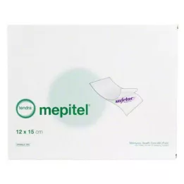 MEPITEL Steril silikonnettbandasje 12x15 cm, 5 stk