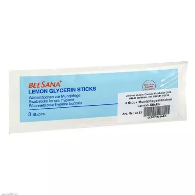 MUNDPFLEGESTÄBCHEN Sitronpinner, 3 stk MUNDPFLEGESTÄBCHEN Sitronpinner, 3 stk