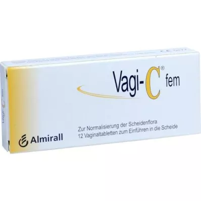 VAGI C Fem vaginaltabletter, 12 stk