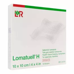 LOMATUELL H Salve tyll 10x10 cm steril, 10 stk