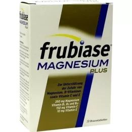FRUBIASE MAGNESIUM Plus brusetabletter, 20 stk