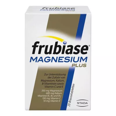 FRUBIASE MAGNESIUM Plus brusetabletter, 20 stk