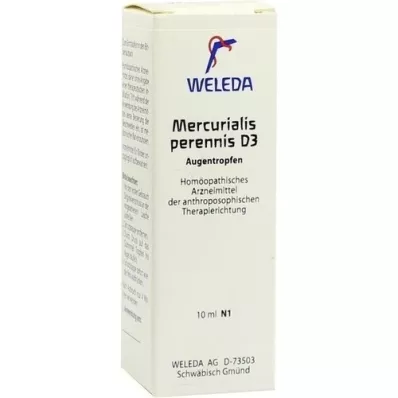 MERCURIALIS PERENNIS D 3 øyedråper, 10 ml