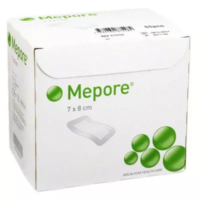 MEPORE Sårbandasje steril 7x8 cm, 55 stk MEPORE Sårbandasje steril 7x8 cm, 55 stk