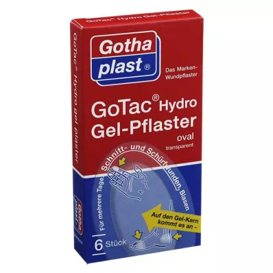 GOTAC Sårfilm med gelpute, 6 stk GOTAC Sårfilm med gelpute, 6 stk