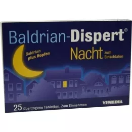 BALDRIAN DISPERT Natt til å sovne tablett, 25 stk