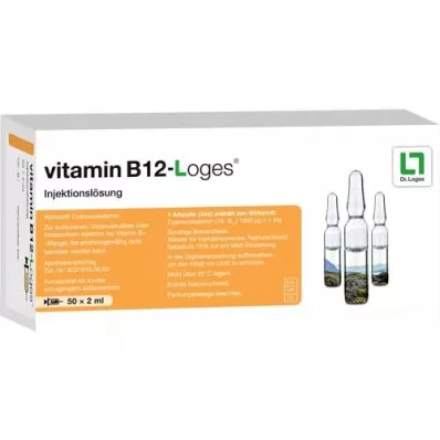 VITAMIN B12-LOGES Injeksjonsvæske, oppløsning Ampuller, 50X2 ml