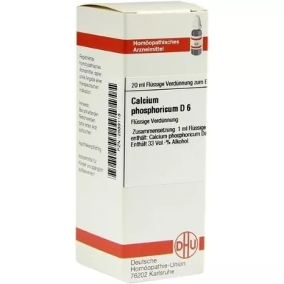 CALCIUM PHOSPHORICUM D 6 Fortynning, 20 ml