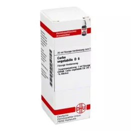 CARBO VEGETABILIS D 6 Fortynning, 20 ml