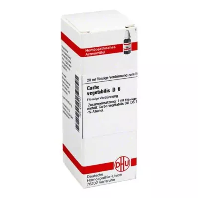 CARBO VEGETABILIS D 6 Fortynning, 20 ml CARBO VEGETABILIS D 6 Fortynning, 20 ml