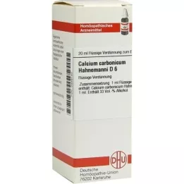 CALCIUM CARBONICUM Hahnemanni D 6 Fortynning, 20 ml