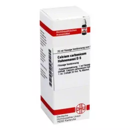 CALCIUM CARBONICUM Hahnemanni D 6 Fortynning, 20 ml