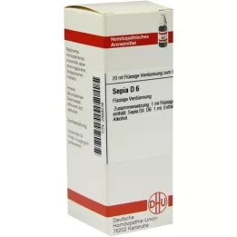 SEPIA D 6 Fortynning, 20 ml