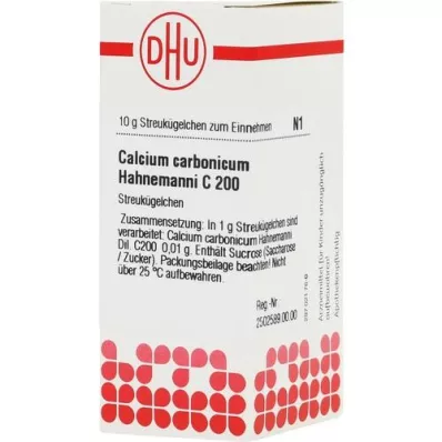 CALCIUM CARBONICUM Hahnemanni C 200 kuler, 10 g
