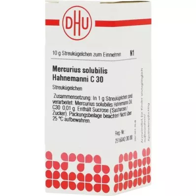 MERCURIUS SOLUBILIS Hahnemanni C 30 globuler, 10 g