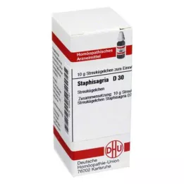 STAPHISAGRIA D 30 globuler, 10 g