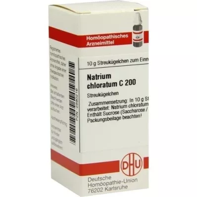 NATRIUM CHLORATUM C 200 globuler, 10 g