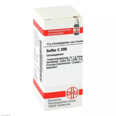 SULFUR C 200 globuler, 10 g SULFUR C 200 globuler, 10 g