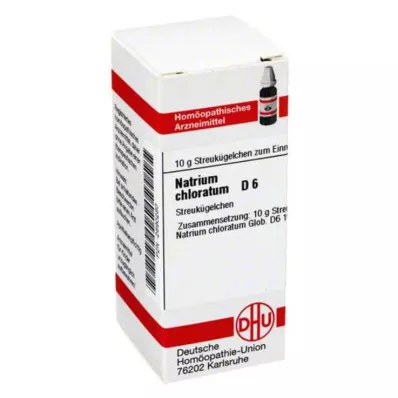 NATRIUM CHLORATUM D 6 globuli, 10 g NATRIUM CHLORATUM D 6 globuli, 10 g