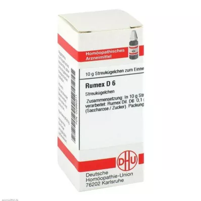RUMEX D 6 globuli, 10 g