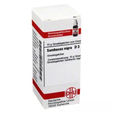 SAMBUCUS NIGRA D 3 kuler, 10 g