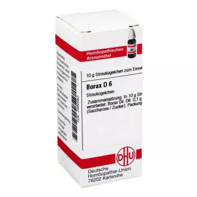 BORAX D 6 globuli, 10 g