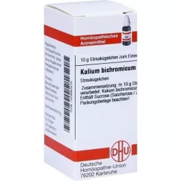 KALIUM BICHROMICUM D 12 globuler, 10 g