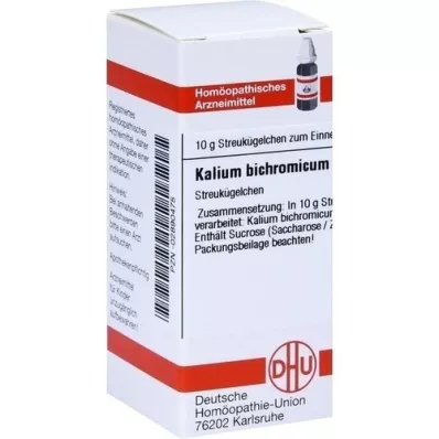 KALIUM BICHROMICUM D 12 globuler, 10 g
