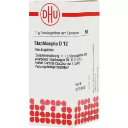 STAPHISAGRIA D 12 globuler, 10 g