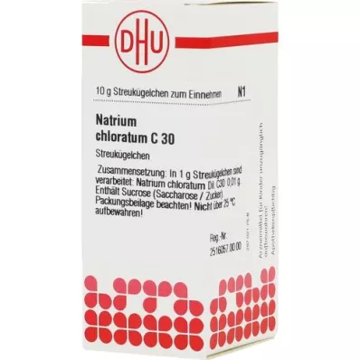 NATRIUM CHLORATUM C 30 globuler, 10 g