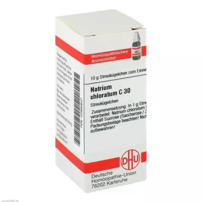 NATRIUM CHLORATUM C 30 globuler, 10 g
