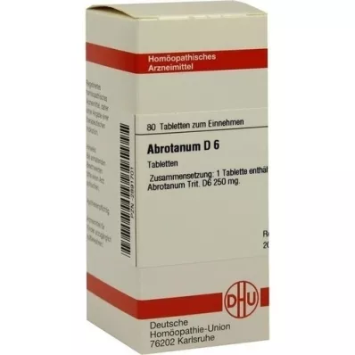 ABROTANUM D 6 tabletter, 80 stk