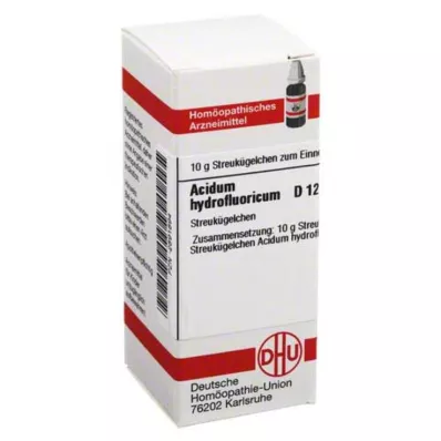 ACIDUM HYDROFLUORICUM D 12 globuler, 10 g