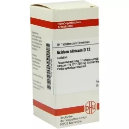 ACIDUM NITRICUM D 12 tabletter, 80 stk