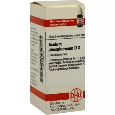 ACIDUM PHOSPHORICUM D 3 kuler, 10 g