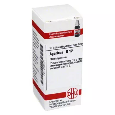 AGARICUS D 12 globuler, 10 g AGARICUS D 12 globuler, 10 g