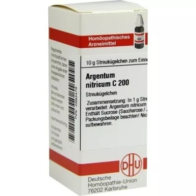 ARGENTUM NITRICUM C 200 globuler, 10 g