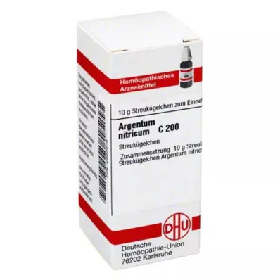 ARGENTUM NITRICUM C 200 globuler, 10 g