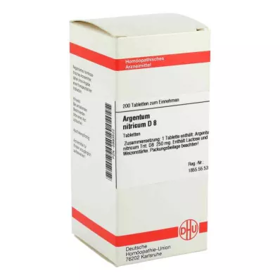 ARGENTUM NITRICUM D 8 tabletter, 200 stk