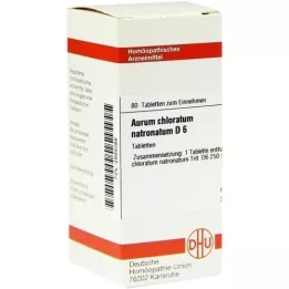 AURUM CHLORATUM NATRONATUM D 6 tabletter, 80 stk