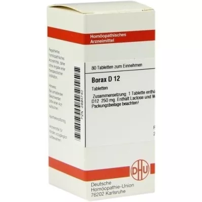 BORAX D 12 tabletter, 80 stk
