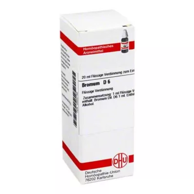 BROMUM D 6 Fortynning, 20 ml BROMUM D 6 Fortynning, 20 ml