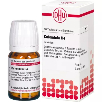 CALENDULA D 4 tabletter, 80 stk