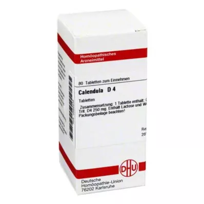 CALENDULA D 4 tabletter, 80 stk CALENDULA D 4 tabletter, 80 stk