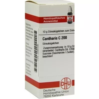 CANTHARIS C 200 globuler, 10 g