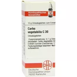 CARBO VEGETABILIS C 30 globuler, 10 g